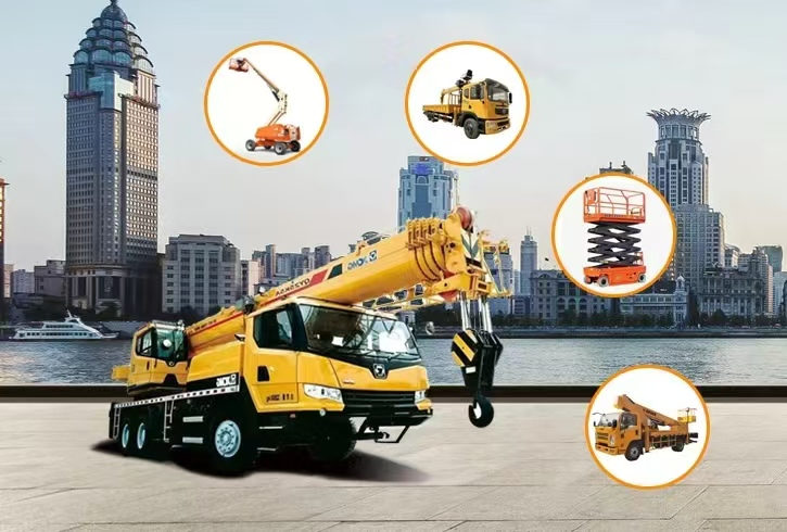 公司简介多种设备出租升降机剪刀车路灯车大小吊机出租